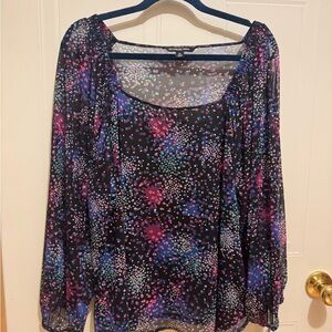 Zoe & Rachel Woman Sz 3X Multicolor Blouse NWT😊😊